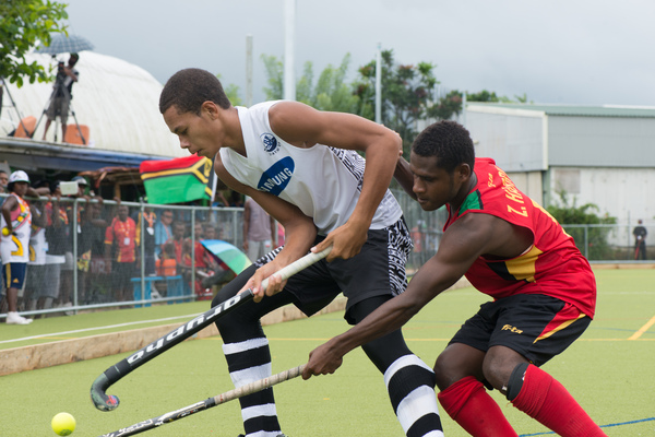 Shots from a couple of games in a junior field hockey tournament held in Port Vila.
