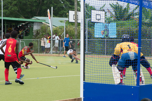 Shots from a couple of games in a junior field hockey tournament held in Port Vila.
