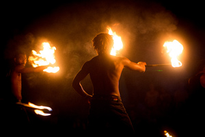 More shots from Wan Smolbag's Fire Dance troupe.
