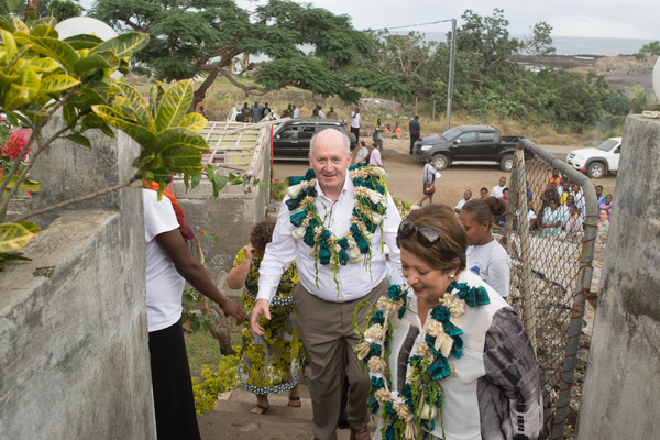 Australian governor general Peter Cosgrove's visit to Tanna underlines how much work remains to be done in the aftermath of cyclone Pam. The governor general visits CARE headquarters in Tanna.
