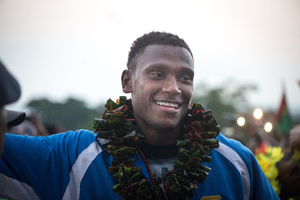 Members of the Under-20 World Cup Footbal squad returned to Vanuatu to absolute pandemonium as supporters erupted in an outpouring of joy.
