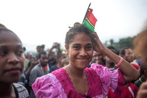 Members of the Under-20 World Cup Footbal squad returned to Vanuatu to absolute pandemonium as supporters erupted in an outpouring of joy.
