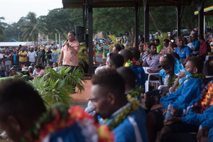 Members of the Under-20 World Cup Footbal squad returned to Vanuatu to absolute pandemonium as supporters erupted in an outpouring of joy.
