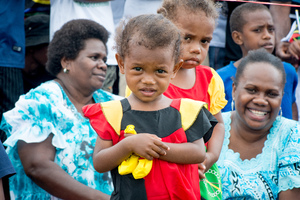 Young and old were thrilled to be celebrating independence.
