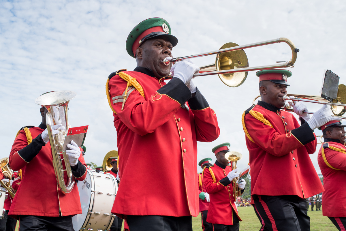 Members of the VMF band. Their musical performance is a perennial favourite.

