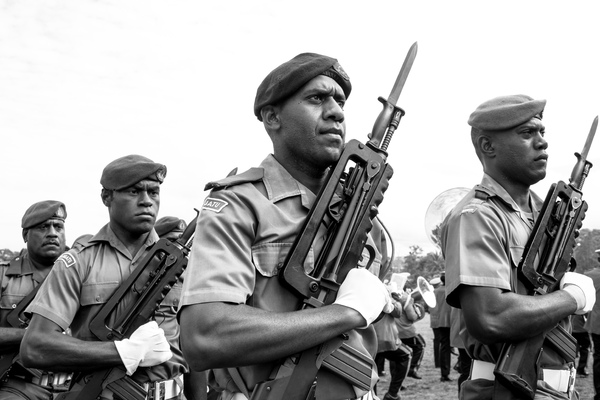 Members of the Vanuatu Mobile Force.
