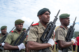 Members of the Vanuatu Mobile Force.
