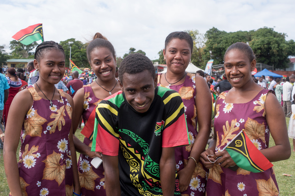 More matching outfits. It's kind of a thing on Independence Days here in Vanuatu.

