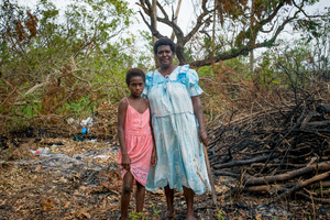 Measles inoculation on Ifira island.
