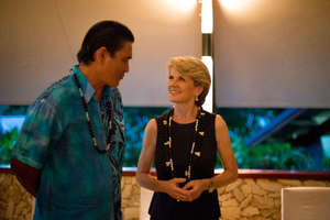 Shots from the first day of Australian Foreign Minister Julie Bishop's 2013 visit to Vanuatu.
