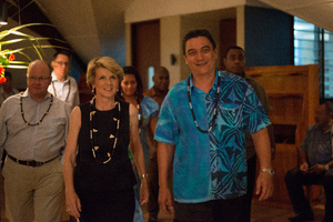 Shots from the first day of Australian Foreign Minister Julie Bishop's 2013 visit to Vanuatu.
