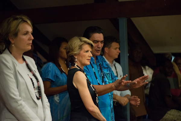 Shots from the first day of Australian Foreign Minister Julie Bishop's 2013 visit to Vanuatu.
