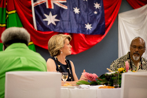 Shots from the first day of Australian Foreign Minister Julie Bishop's 2013 visit to Vanuatu.
