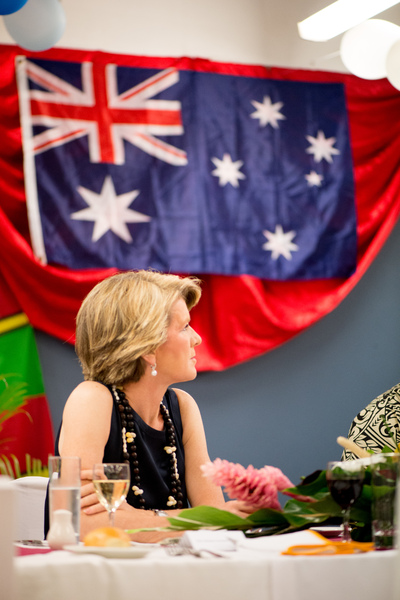 Shots from the first day of Australian Foreign Minister Julie Bishop's 2013 visit to Vanuatu.
