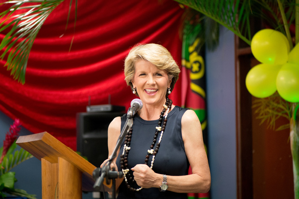 Shots from the first day of Australian Foreign Minister Julie Bishop's 2013 visit to Vanuatu.
