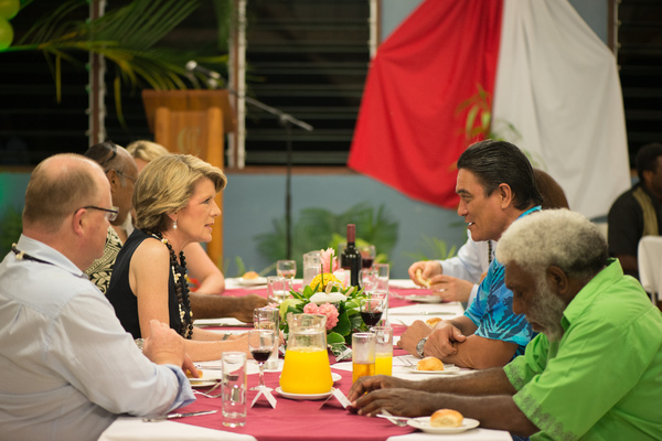 Shots from the first day of Australian Foreign Minister Julie Bishop's 2013 visit to Vanuatu.
