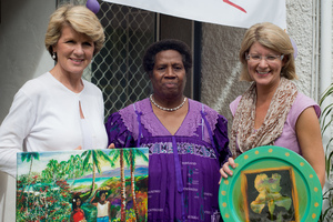 More shots from Australian foreign minister Julie Bishop's 2013 visit to Port Vila.
