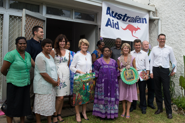 More shots from Australian foreign minister Julie Bishop's 2013 visit to Port Vila.
