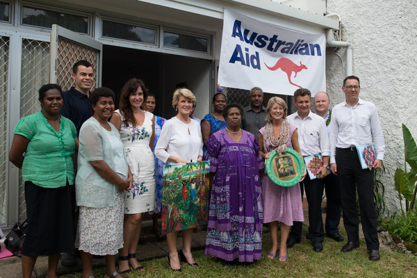 More shots from Australian foreign minister Julie Bishop's 2013 visit to Port Vila.
