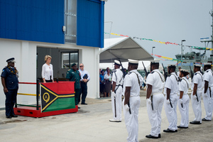 More shots from Australian foreign minister Julie Bishop's 2013 visit to Port Vila.
