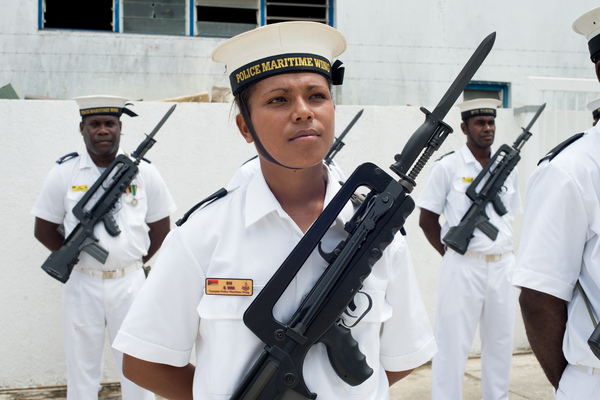 More shots from Australian foreign minister Julie Bishop's 2013 visit to Port Vila.
