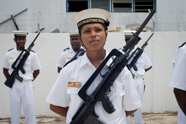 More shots from Australian foreign minister Julie Bishop's 2013 visit to Port Vila.
