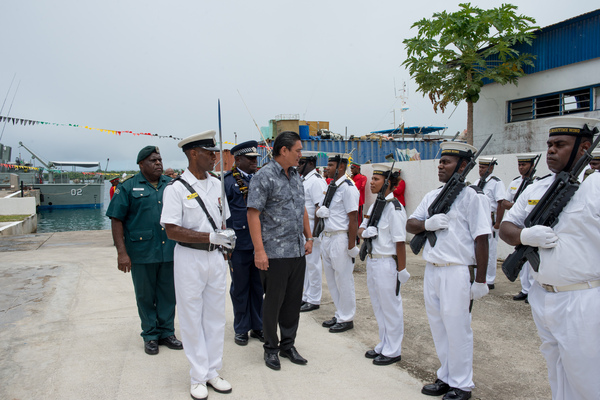 More shots from Australian foreign minister Julie Bishop's 2013 visit to Port Vila.
