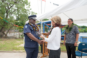 More shots from Australian foreign minister Julie Bishop's 2013 visit to Port Vila.
