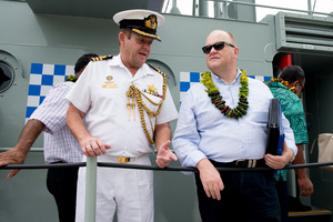 More shots from Australian foreign minister Julie Bishop's 2013 visit to Port Vila.
