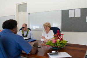 More shots from Australian foreign minister Julie Bishop's 2013 visit to Port Vila.
