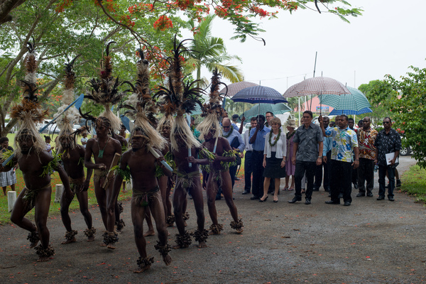 More shots from Australian foreign minister Julie Bishop's 2013 visit to Port Vila.
