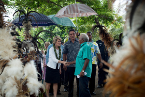 More shots from Australian foreign minister Julie Bishop's 2013 visit to Port Vila.
