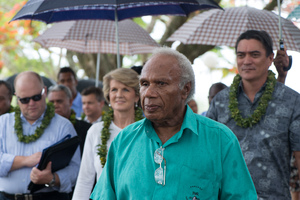 More shots from Australian foreign minister Julie Bishop's 2013 visit to Port Vila.
