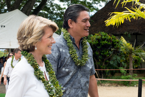 More shots from Australian foreign minister Julie Bishop's 2013 visit to Port Vila.
