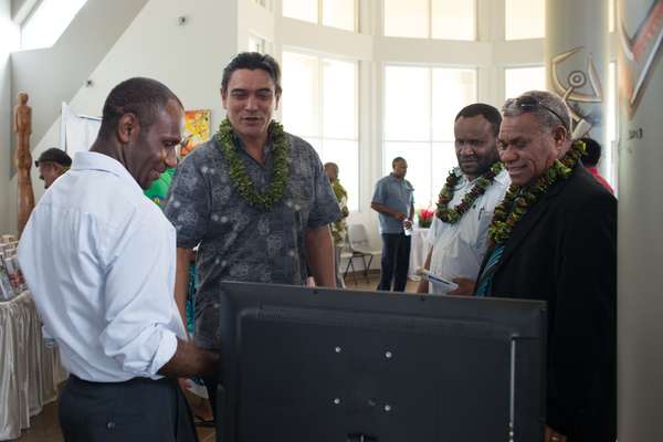 More shots from Australian foreign minister Julie Bishop's 2013 visit to Port Vila.
