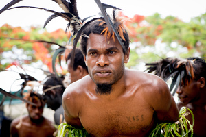 More shots from Australian foreign minister Julie Bishop's 2013 visit to Port Vila.
