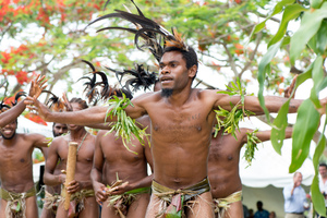 More shots from Australian foreign minister Julie Bishop's 2013 visit to Port Vila.
