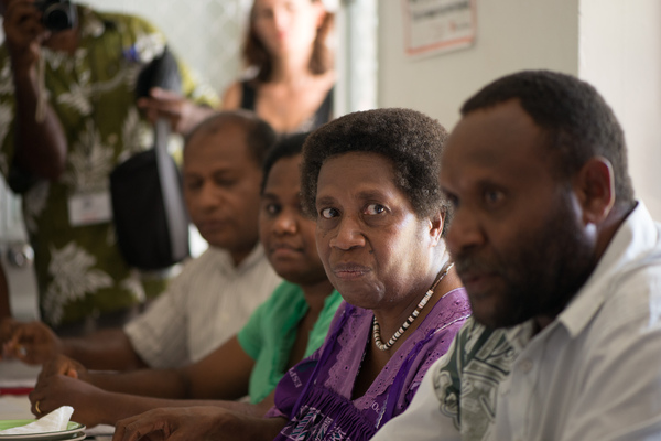 More shots from Australian foreign minister Julie Bishop's 2013 visit to Port Vila.
