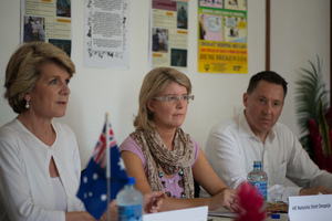 More shots from Australian foreign minister Julie Bishop's 2013 visit to Port Vila.
