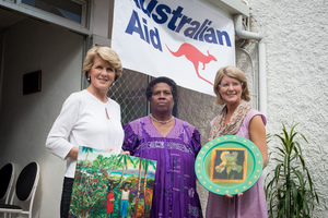 More shots from Australian foreign minister Julie Bishop's 2013 visit to Port Vila.
