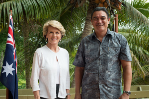 More shots from Australian foreign minister Julie Bishop's 2013 visit to Port Vila.
