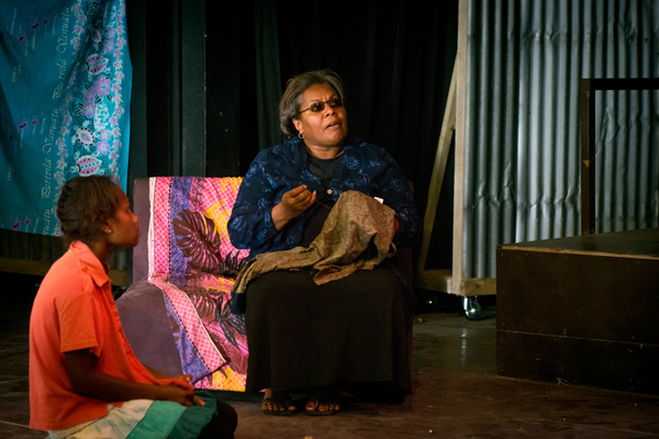 I was invited down to Wan Smolbag Theatre to take some photos of a run-through of their new play, Kaekae Rat. It's brilliant.
