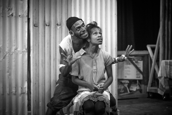 I was invited down to Wan Smolbag Theatre to take some photos of a run-through of their new play, Kaekae Rat. It's brilliant.

