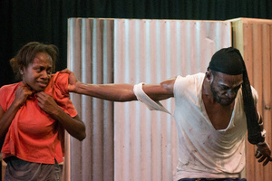 I was invited down to Wan Smolbag Theatre to take some photos of a run-through of their new play, Kaekae Rat. It's brilliant.
