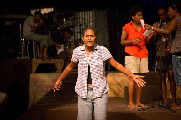 Shots from another run of Wan Smolbag Theatre's Laef i Swit, this time with Florence Taga as Sonia.
