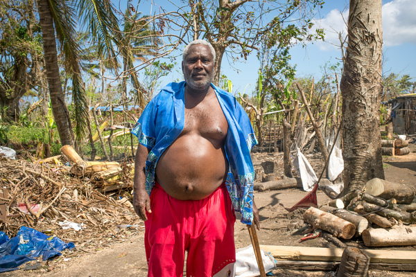 Life goes on in Blacksand after the devastating impact of cyclone Pam.
