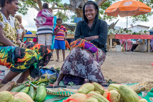 All the mamas I spoke with were happy with the improvements to their market area at Manples. Improvements were courtesy of the Leong family, owners of the popular Au Bon Marche grocery store.
