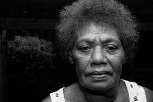 This woman is from Ambrym. She's one of Jacob's 'mothers',
meaning that she's close family with his birth mother, who
died when he was a child.
As with many close members of my proxy family, I have not
been told her name. I know her only as 'Mama'.

