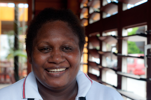 This woman makes the best coffee in Port Vila.
