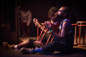 Shots from Wan Smolbag Theatre's dance/music/theatre production of Olsem Dadi, a hard-hitting examination of what it is to be a man.
